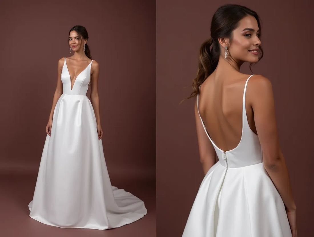 A-Line Bridal Dress with a Chapel Train for a Classic and Grand Look