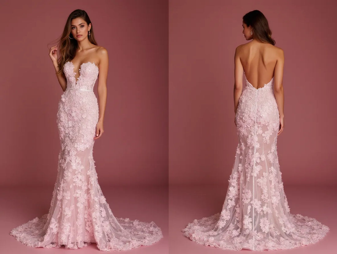 Glamorous Fishtail Wedding Dress for a Red-Carpet-Inspired Bridal Look