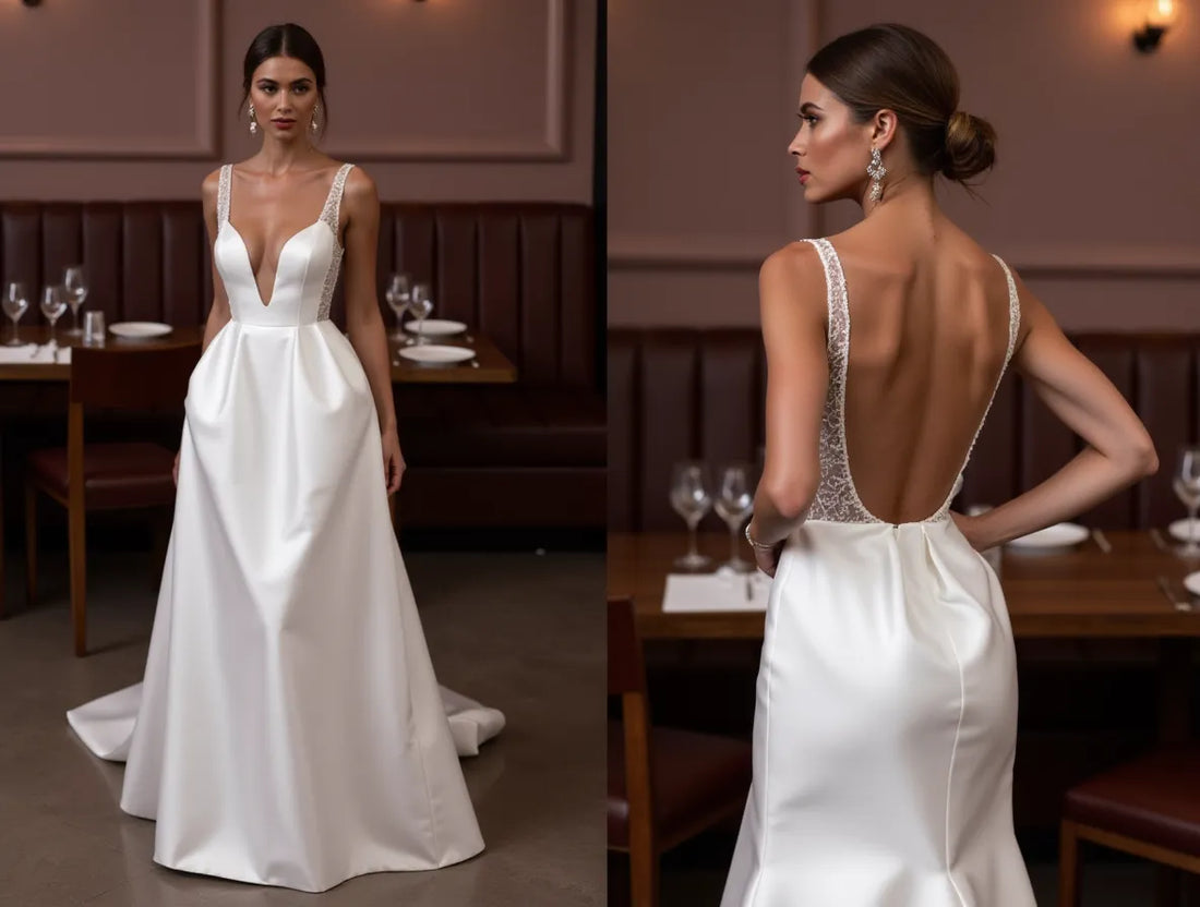 Romantic A-Line Bridal Gown with a Timeless Design