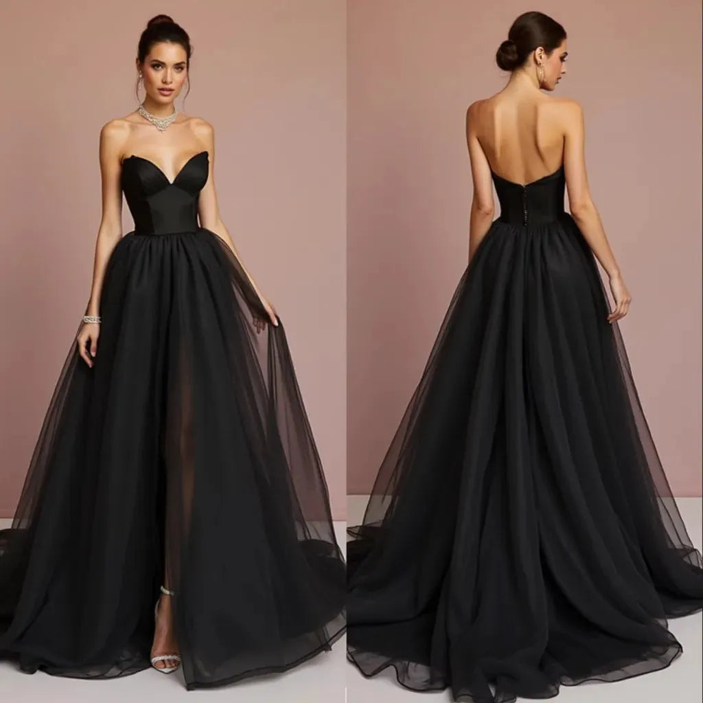 Elegant Black Wedding Dress for Brides Who Love a Bold Statement