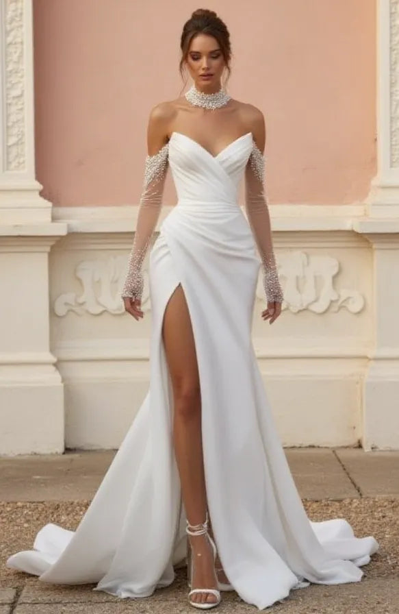 Lightweight A-Line Bridal Gown for a Comfortable and Stylish Look