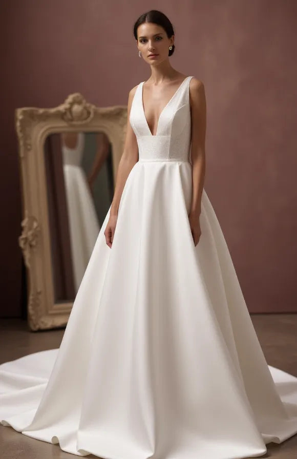 Princess Ball Gown Wedding Dress with a Regal and Timeless Style
