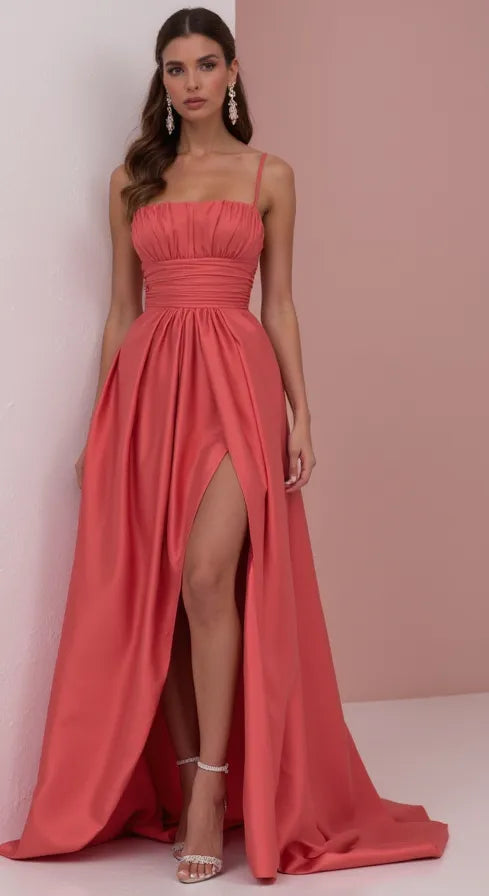 Timeless Evening Gown and Prom Dress with a Simple Design for a Sleek Look