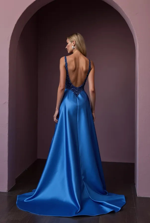 Sexy Evening Dress and Prom Gown with Sheer Sleeves for a Modern Twist