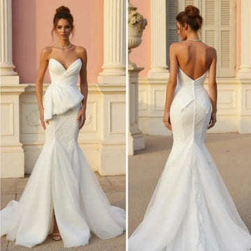 Trumpet Wedding Dress with a Flattering Fit-and-Flare Design