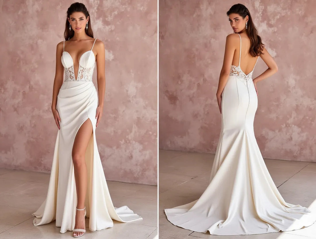 Classic Mermaid Wedding Dress with a Sweetheart Neckline for a Romantic Feel