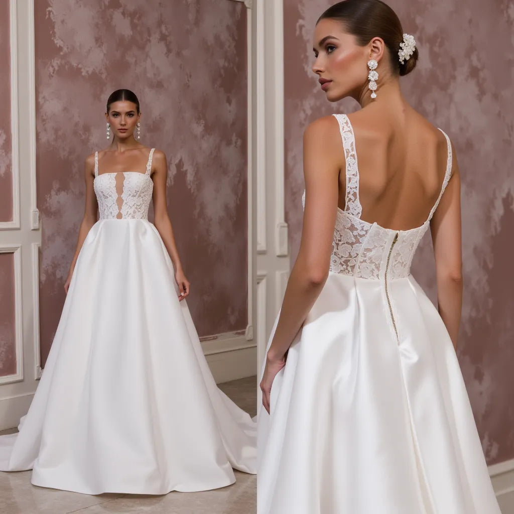Princess Wedding Dress with Sparkling Details for a Glamorous Look