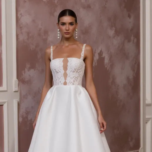 Princess Wedding Dress with Sparkling Details for a Glamorous Look