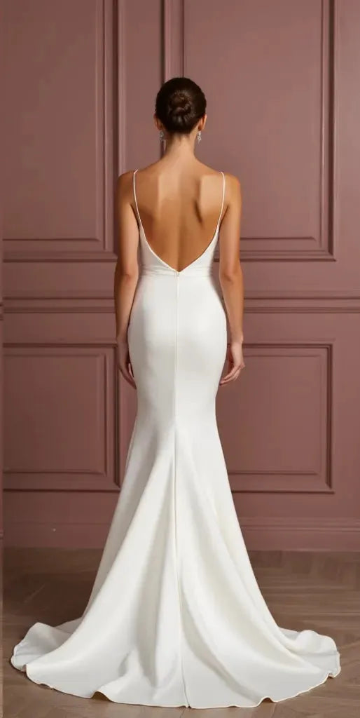 Fitted Mermaid Wedding Dress with Exquisite Lace Details