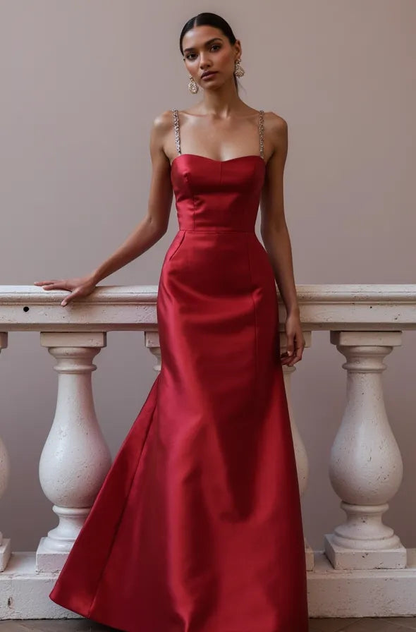 Sophisticated Prom Dress and Evening Gown with a High Neck for a Modest Look