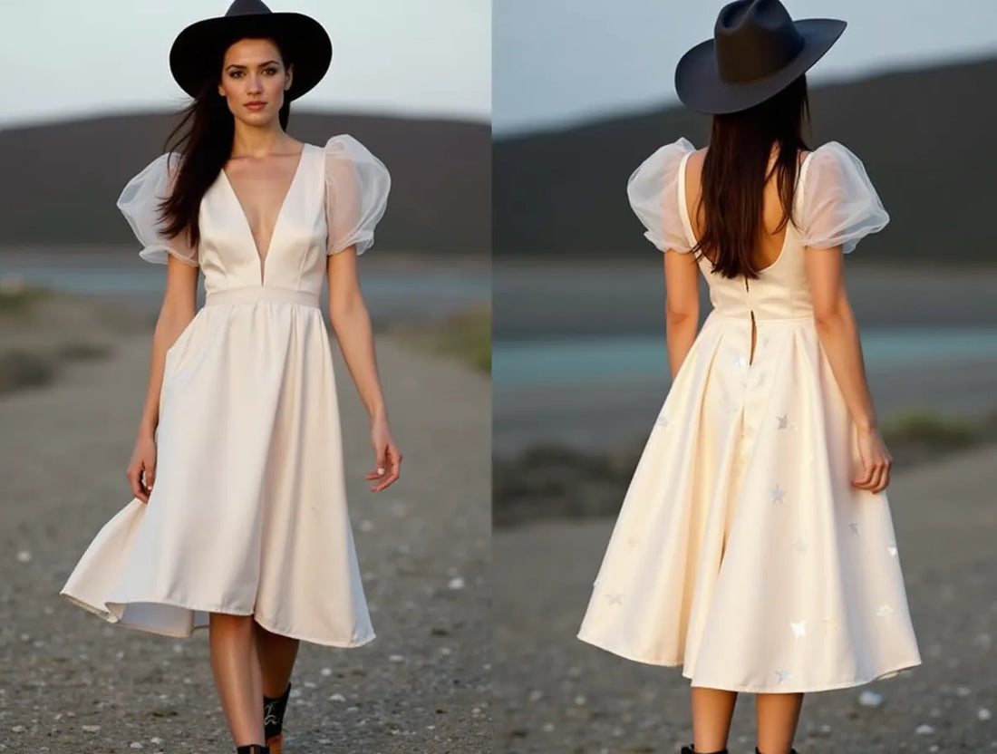 Glamorous Short Wedding Dress and Mini Dress with Beaded Details for Extra Sparkle