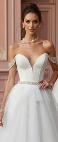 Princess Bridal Gown with a Full Skirt for a Dramatic Flair