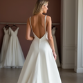 White Princess Wedding Dress for Winter Brides Wanting a Grand Gown