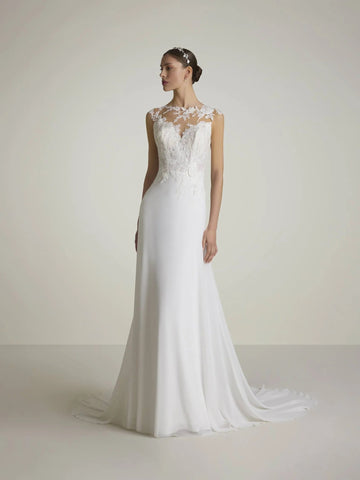 Vestido de novia de gasa con escote corazón y mangas cortas, moderno, de princesa, blanco, de satén, con lazo, cola de corte sirena, para novia 